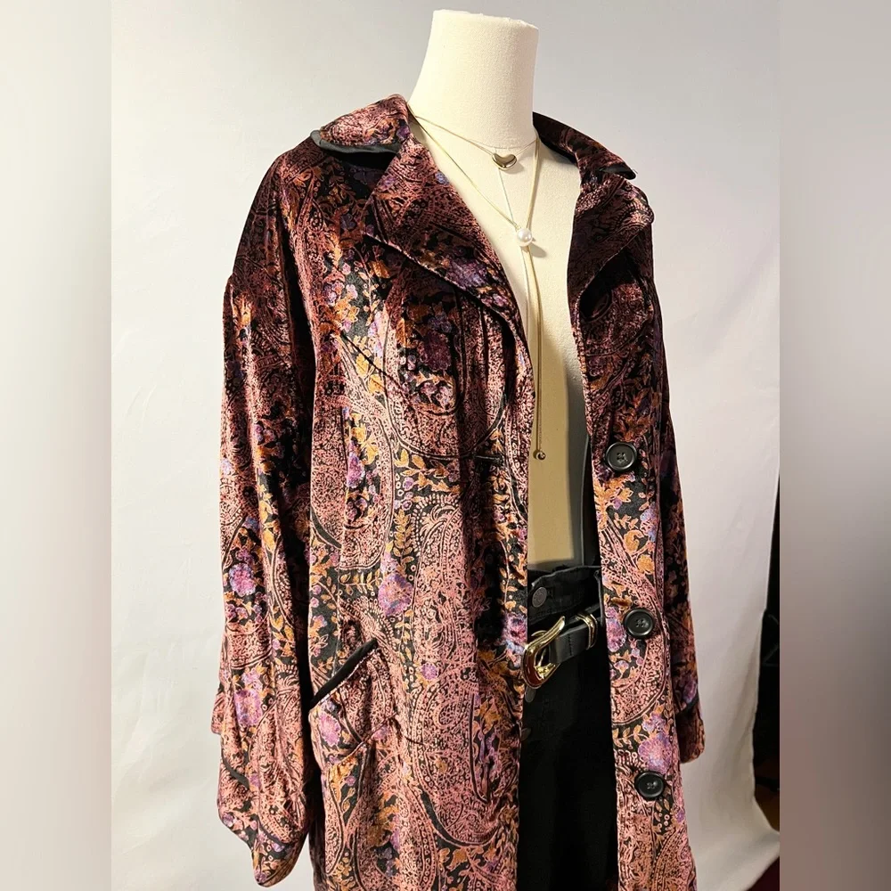 DREAMY Boho Free People Jacket Oversized XS - Picture 1 of 6